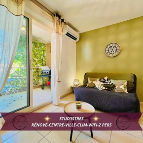 Stud'Istres - Centre-Ville, Parking, rénové, CLIM, Wifi, 2 personnes